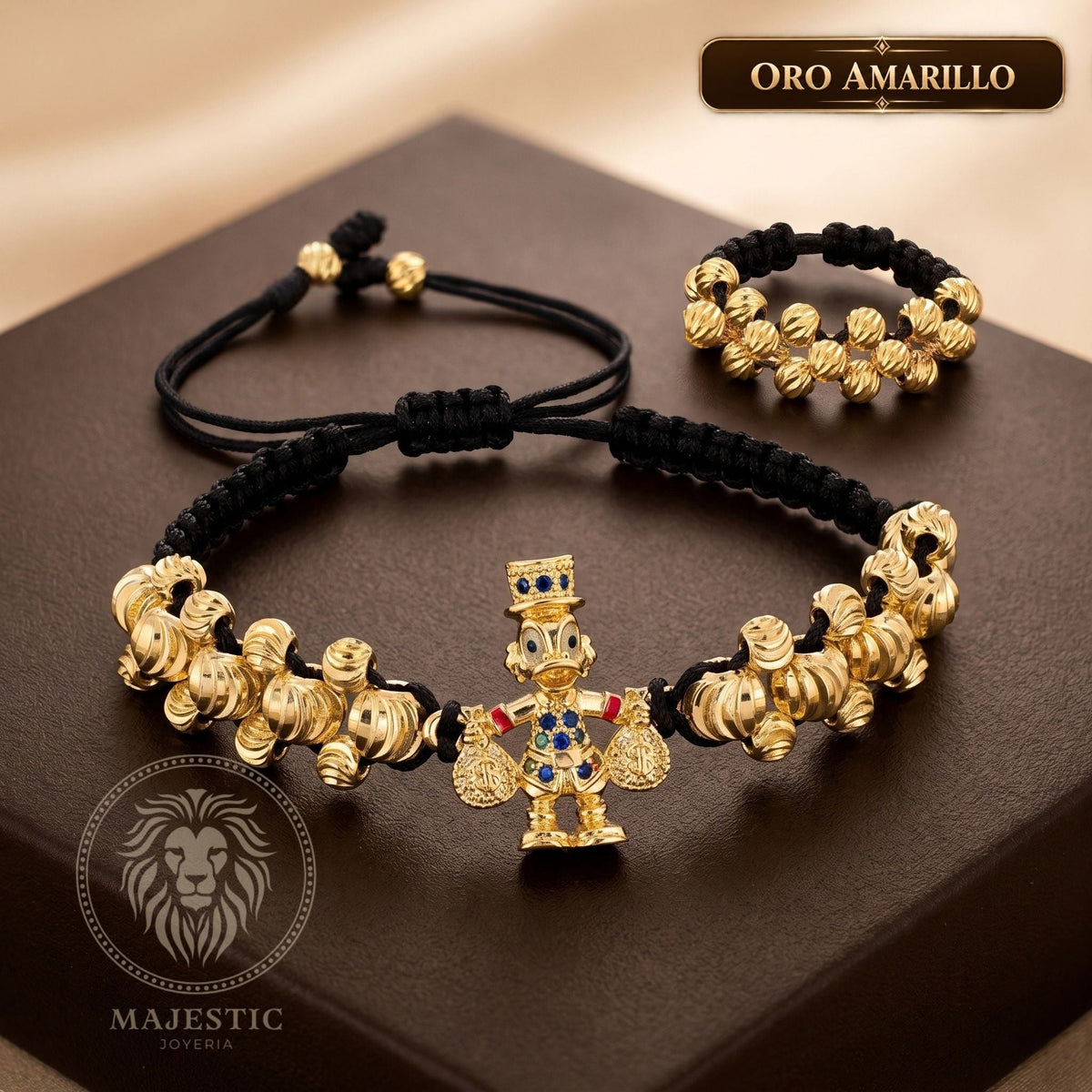 Set Código®Fortuna Pulsera + Anillo Oro Laminado 18K