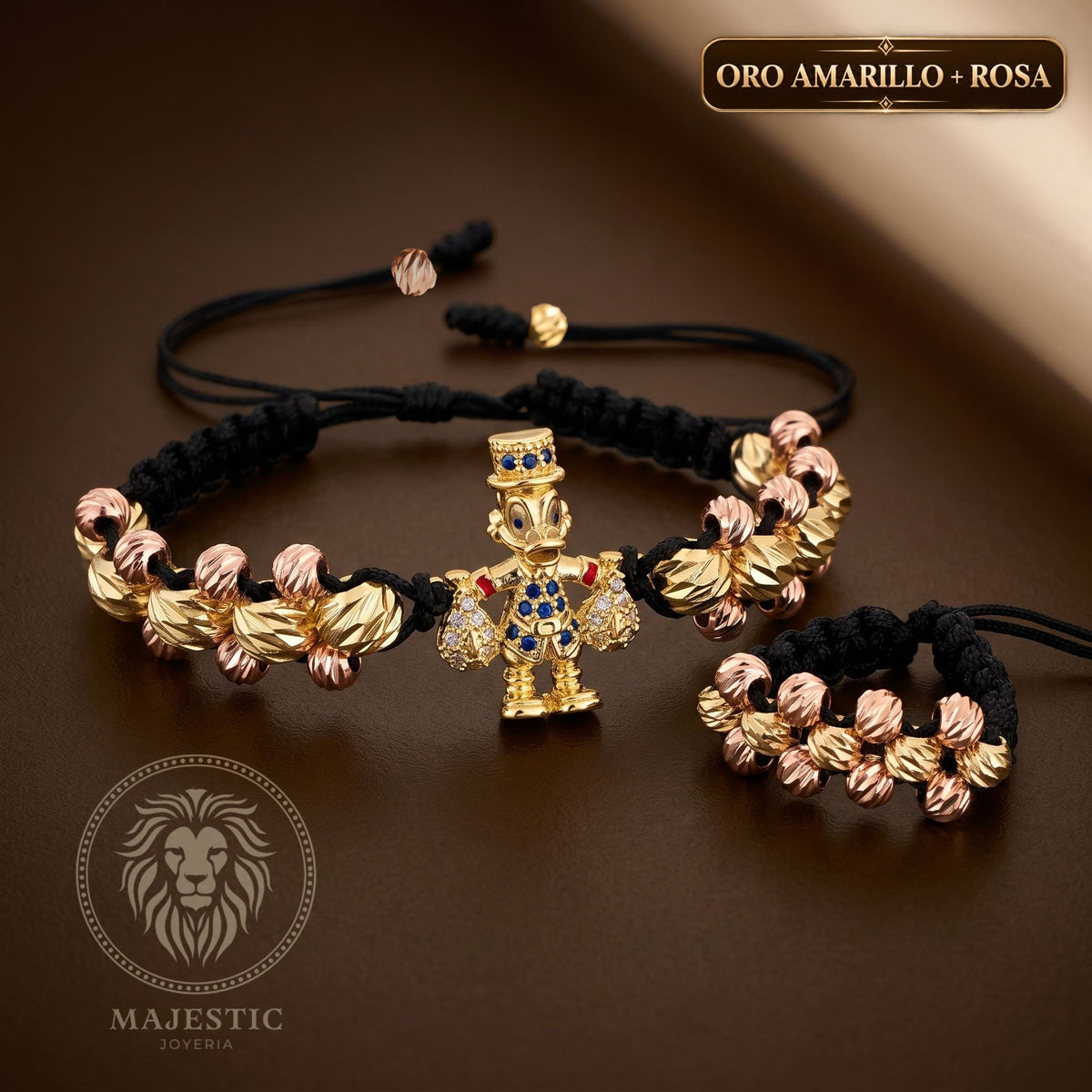 Set Código®Fortuna Pulsera + Anillo Oro Laminado 18K