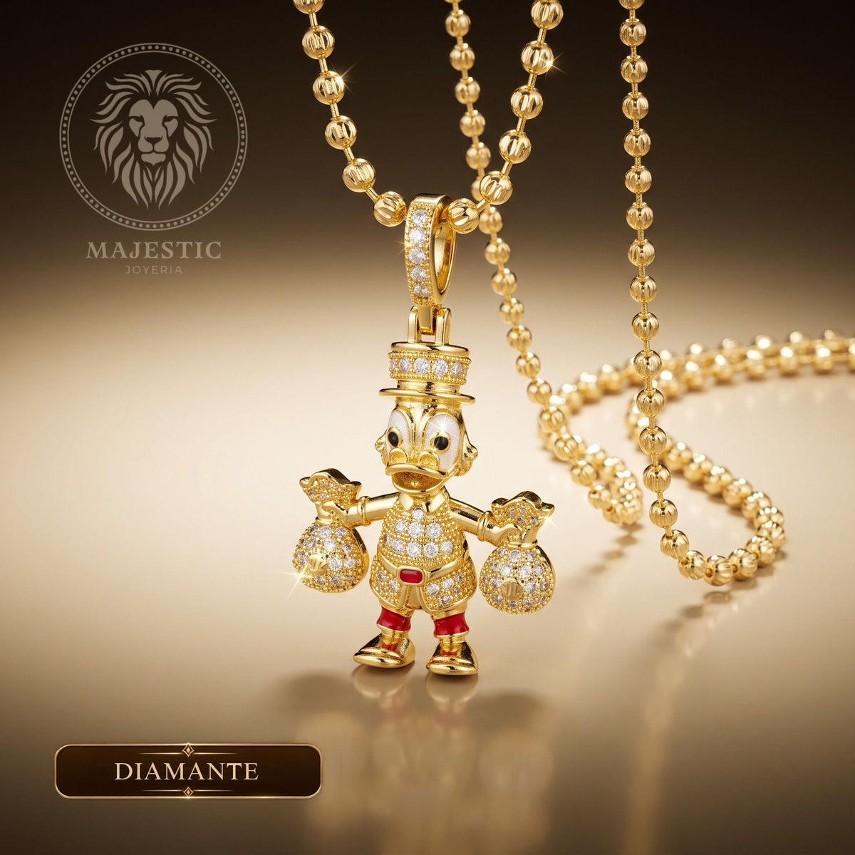 Set®Fortuna Cadena Militar + Dije Bañados en Oro 18K